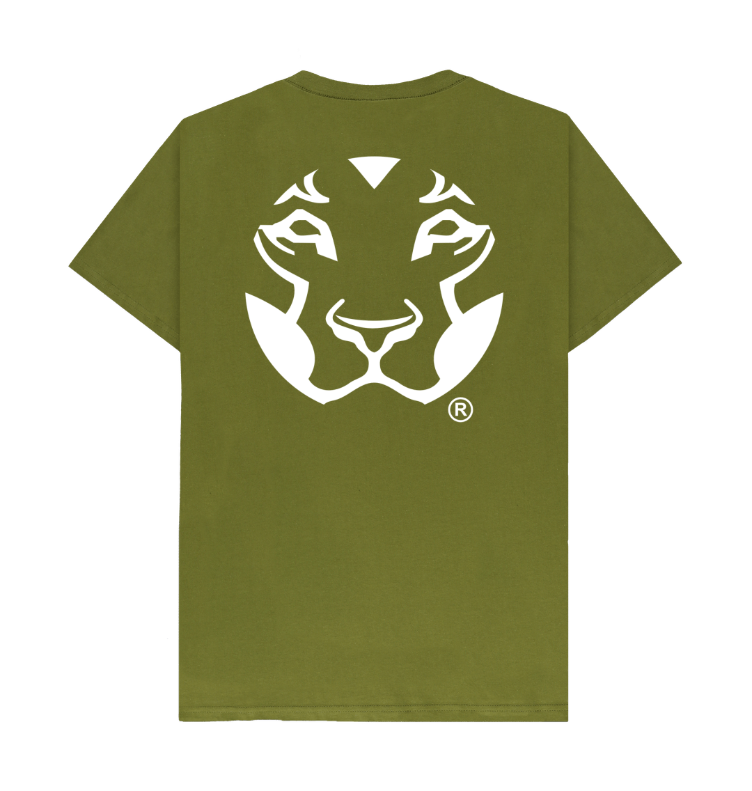 Moss Green Printed T-shirt Back