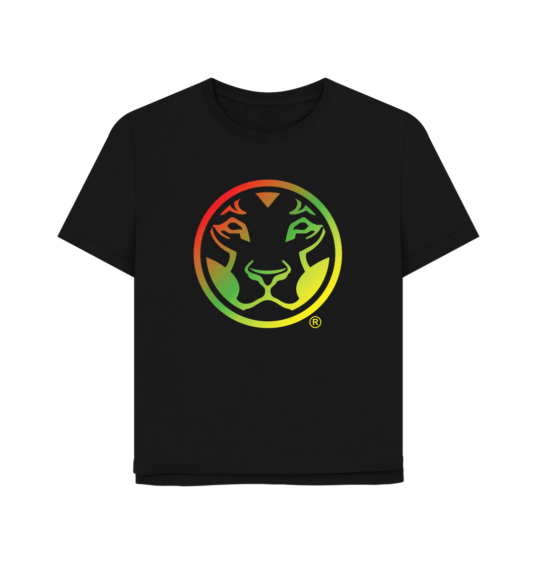 Black Printed T-shirt Front