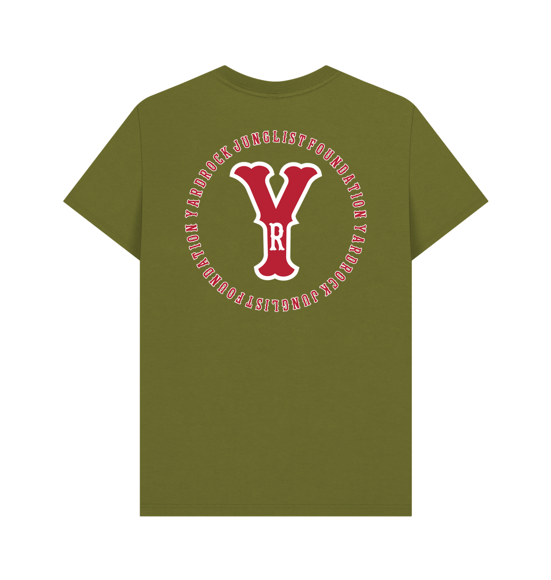 Moss Green Printed T-shirt Back