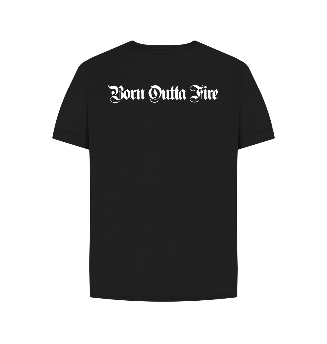 Black Printed T-shirt Back