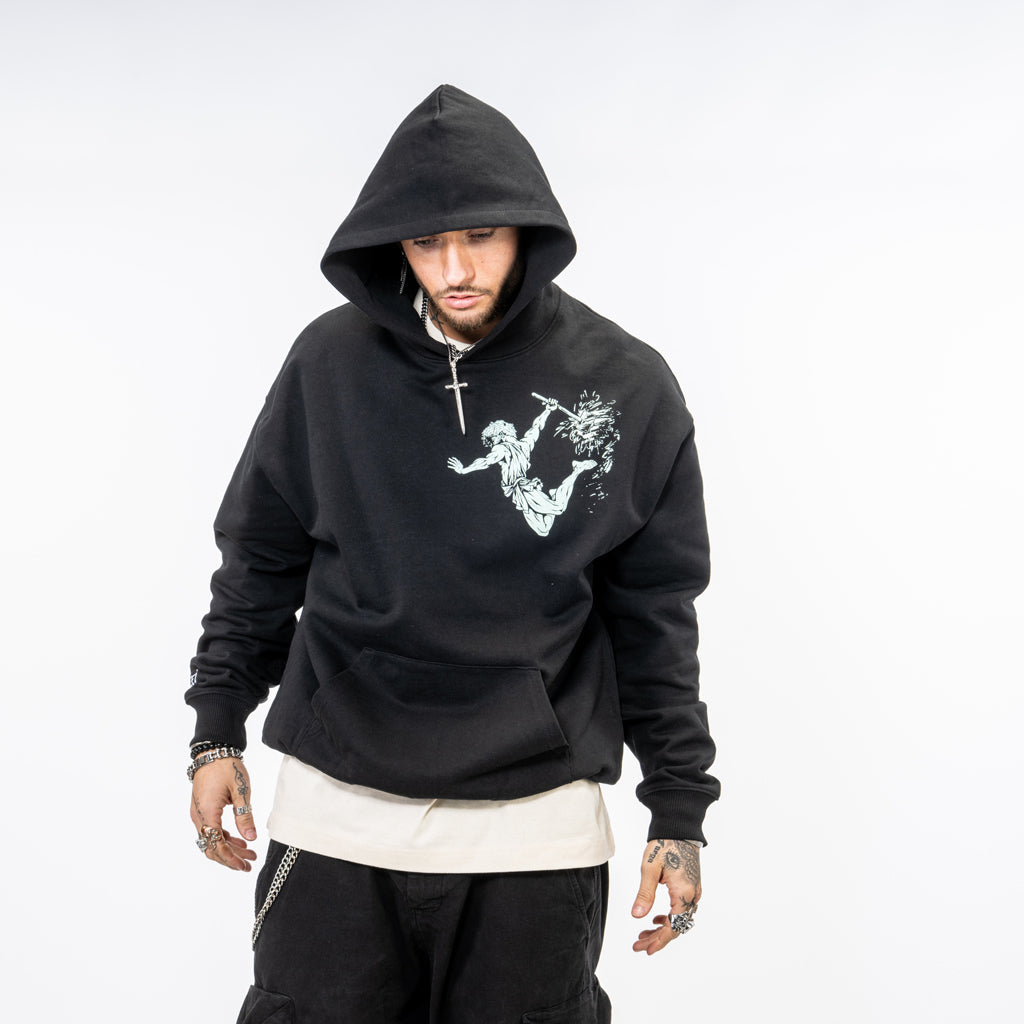 Vulcan God Of Fire Black Hoody