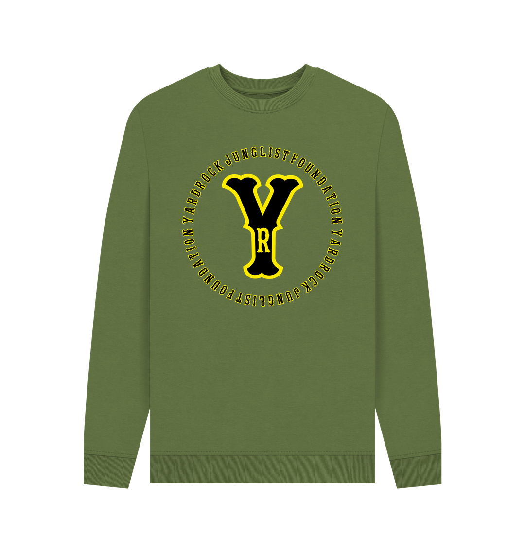 Khaki YR Vintage Black and Yellow Sweatshirt