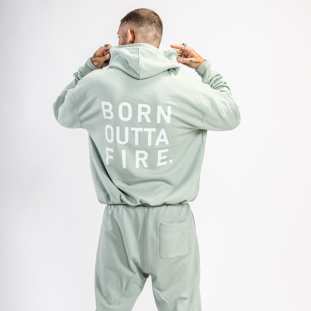 Aloe Sage Green Tracksuit Hoody