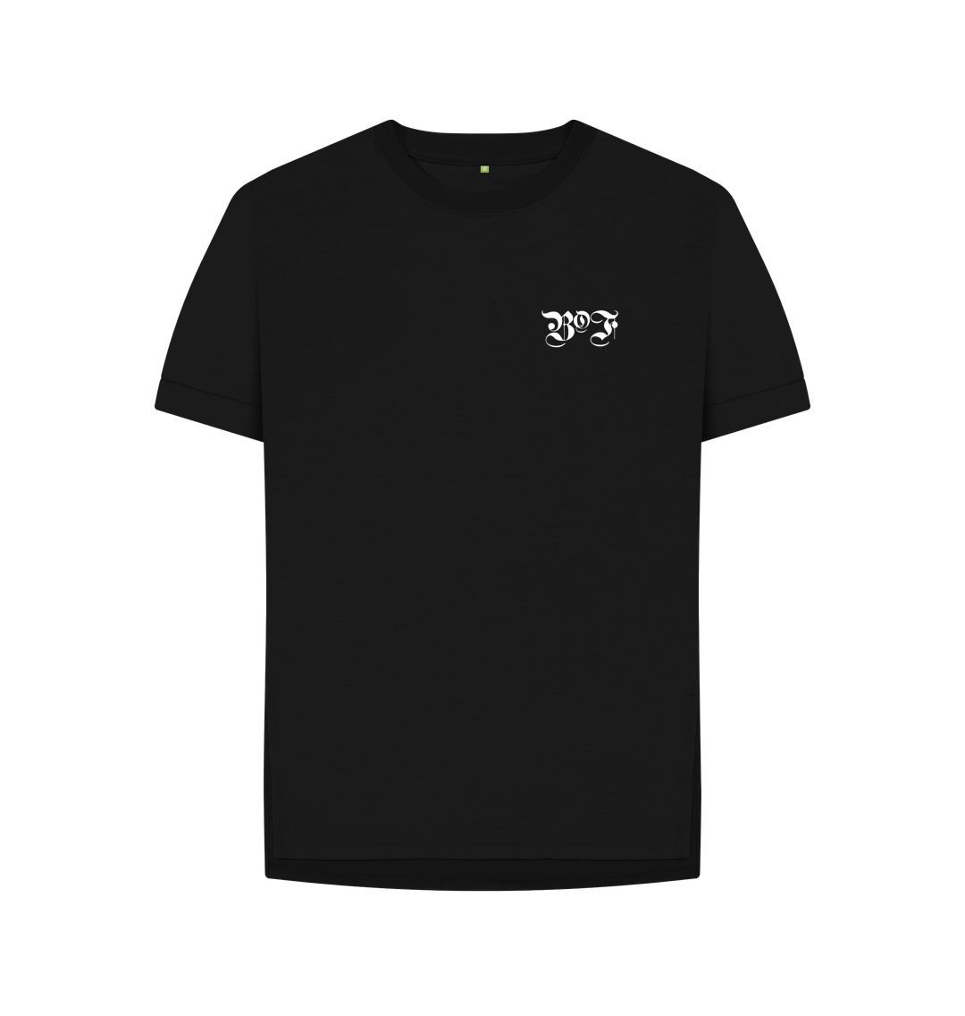 Black Printed T-shirt Front