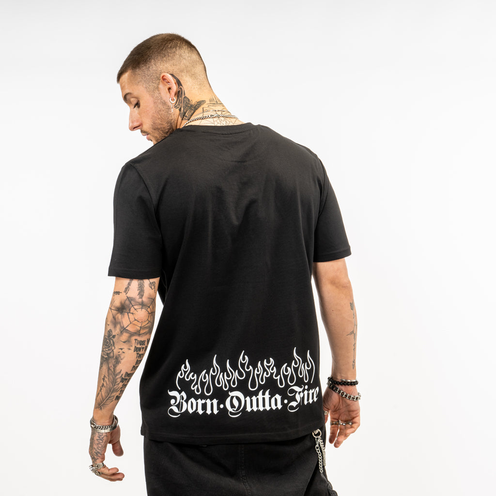 Black Molten Pulse Big Back Print