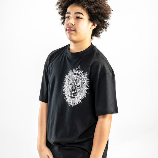 Oversized Black ROAR T Shirt