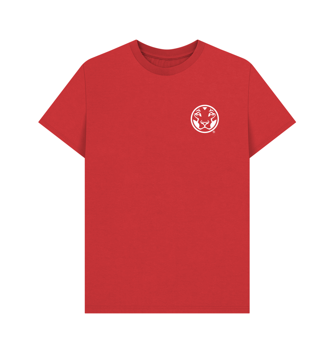 Red Yardrock Lion B2B Text Dark T Shirt