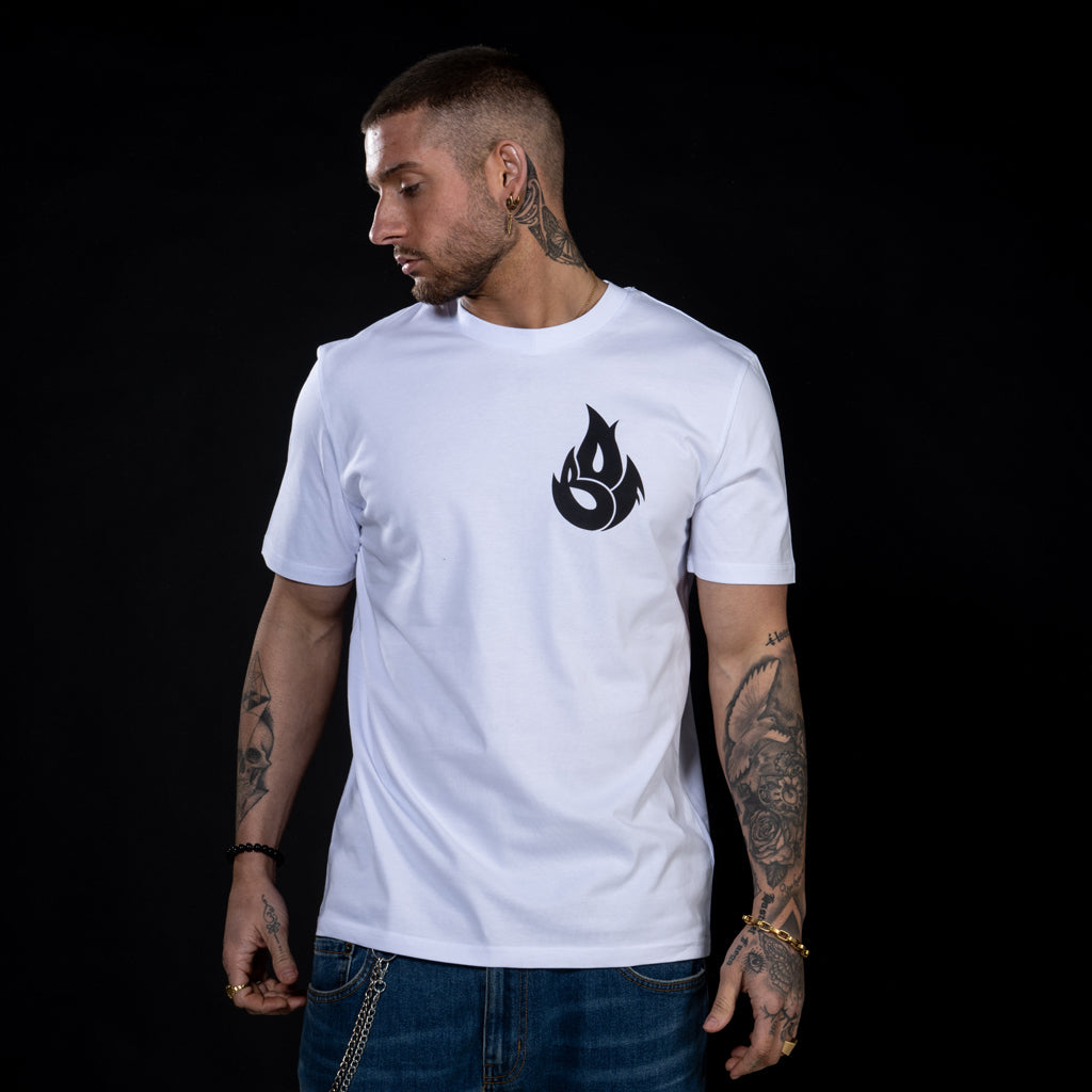 Organic White Ember Shift T Shirt