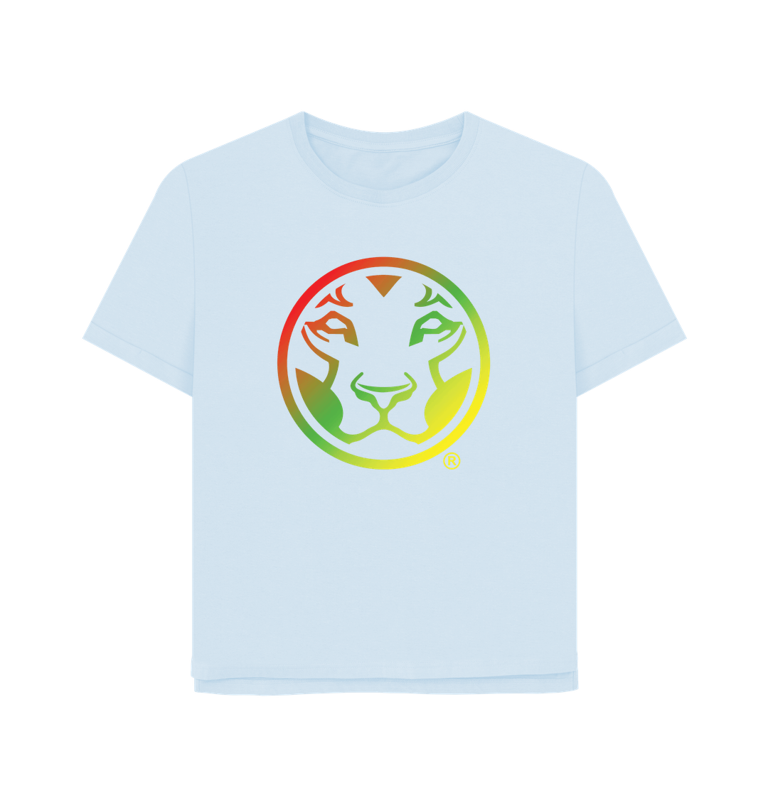 Sky Blue Printed T-shirt Front