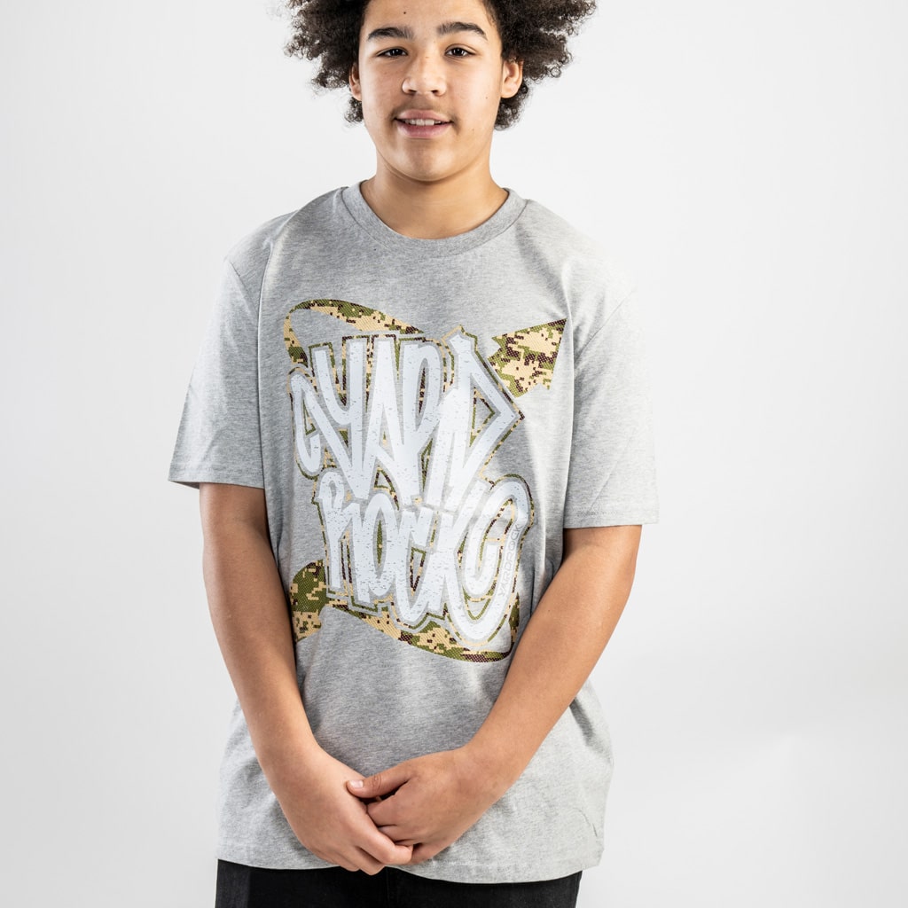 Grey Graf Camo Tagger T Shirt