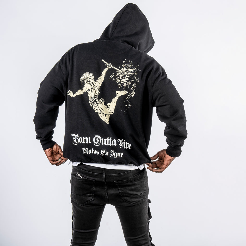 God of Fire Large Back Print Hoody