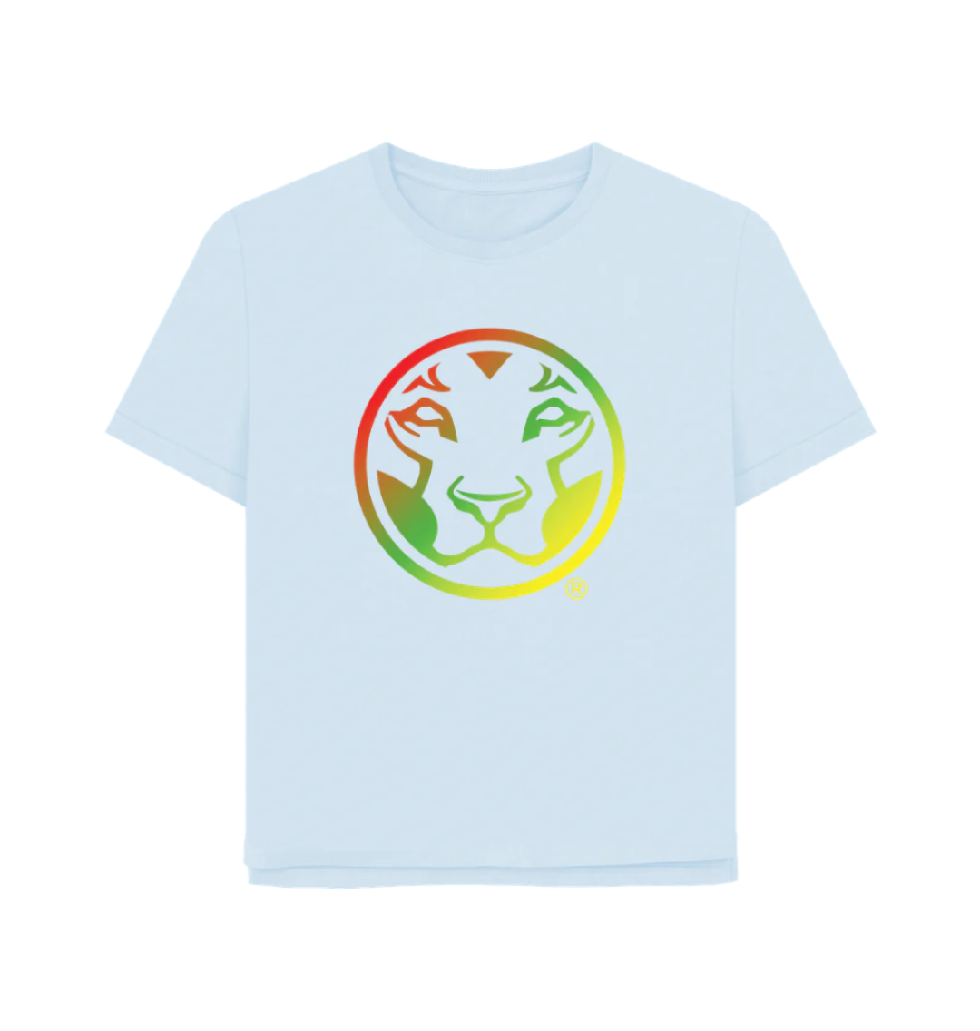Sky Blue Yardrock RBY Lion Women's Relaxed Fit tee
