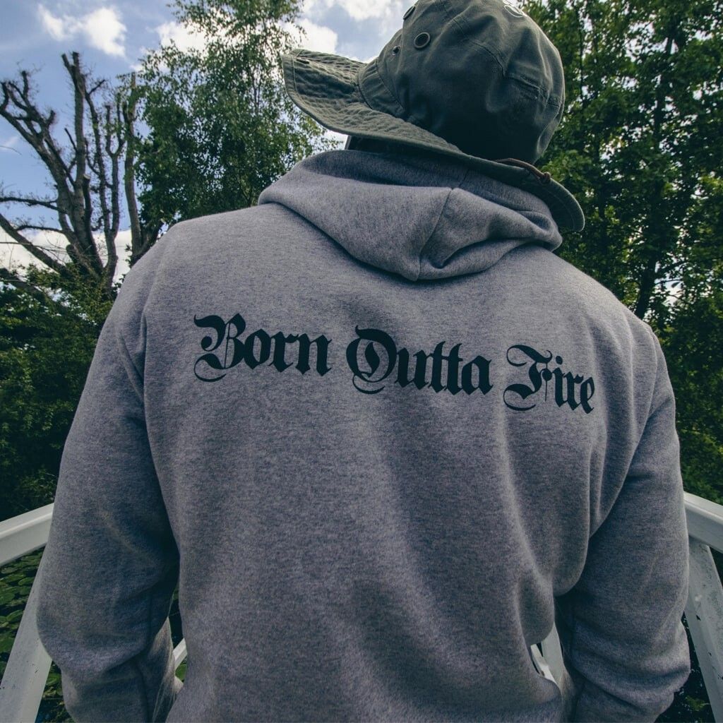 Born Outta Fire Grey Sweatshirt