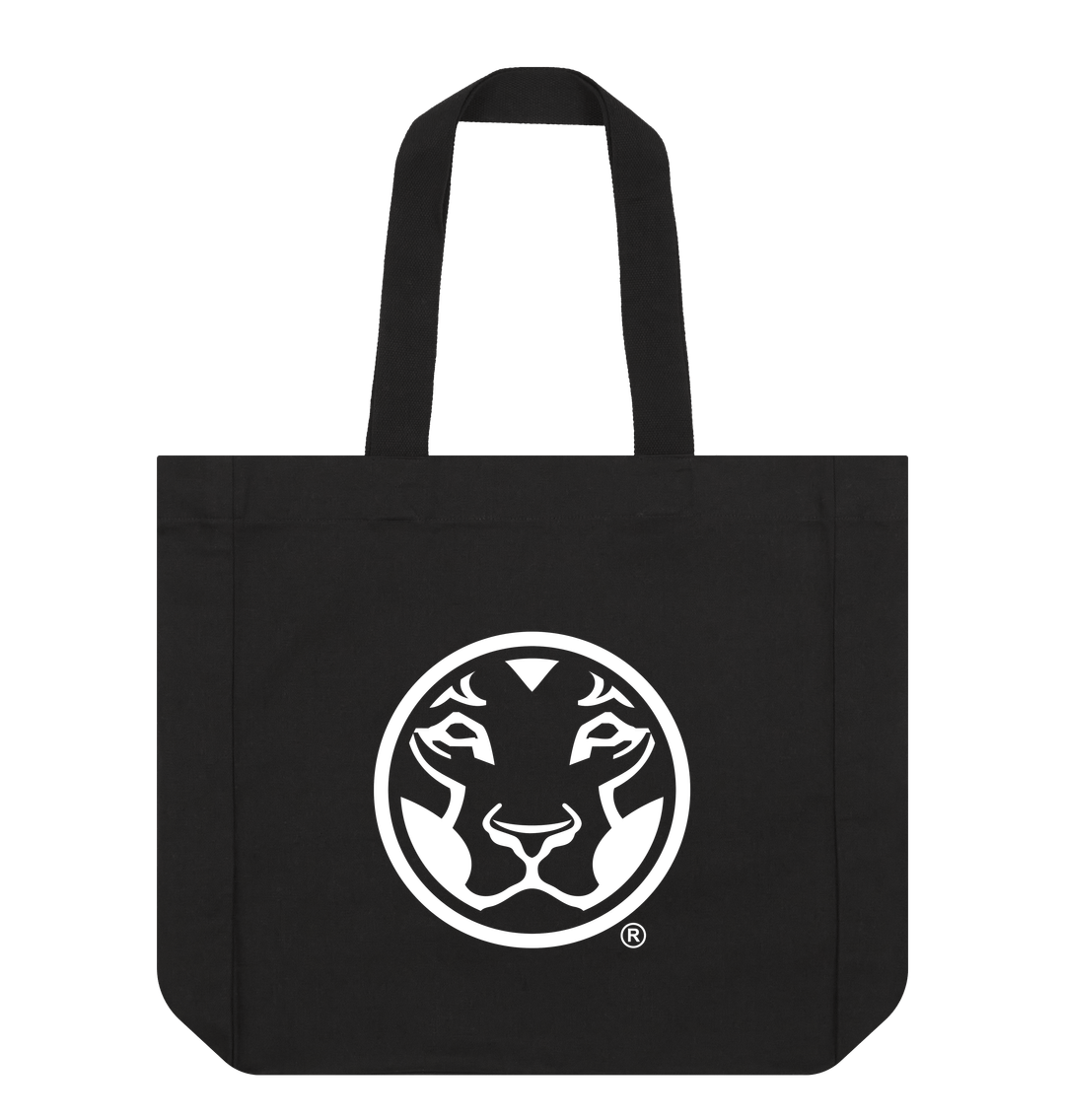 Black Printed Bag Front
