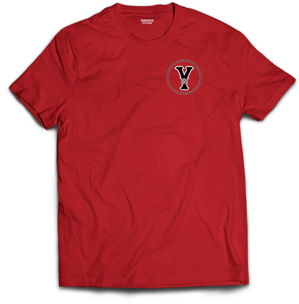 Red Yardrock Small Front Junglist T Shirt