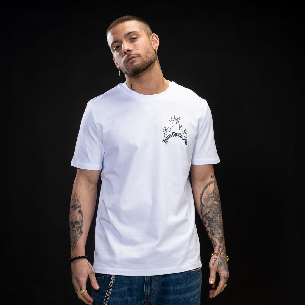 Ashen Glow Drum and Bass Fire T Shirt