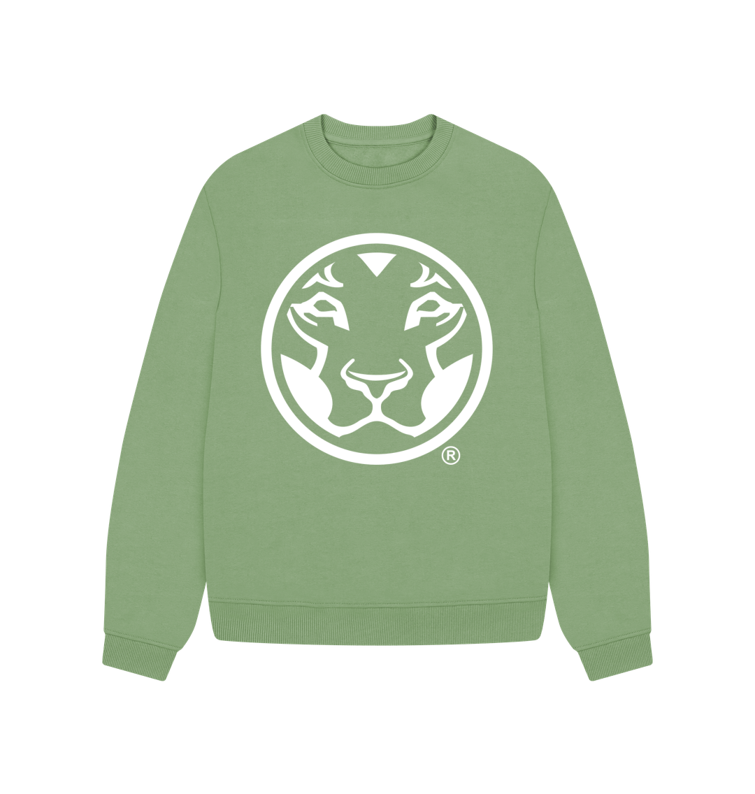 Sage Printed Sweater Front