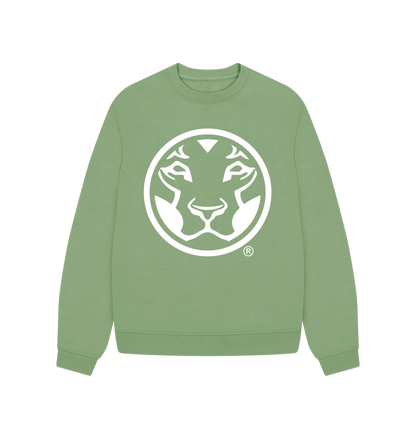 Sage Printed Sweater Front