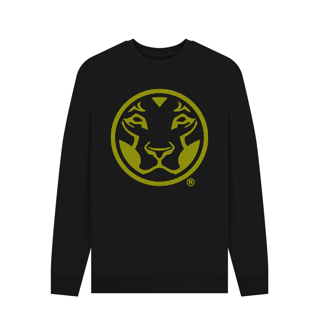 Black Printed Sweater Front