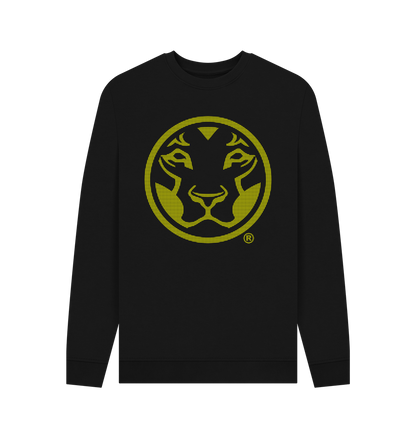 Black Printed Sweater Front