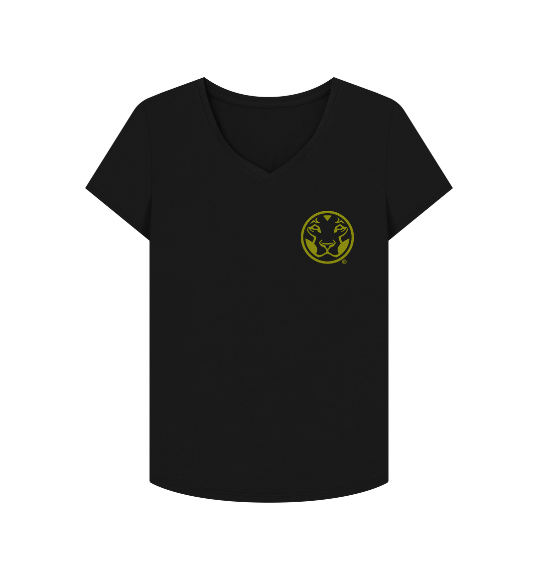 Black Printed T-shirt Front