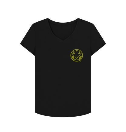 Black Printed T-shirt Front