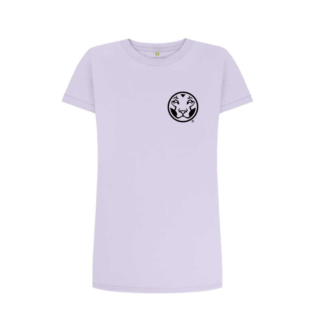 Violet T-shirt dress Front