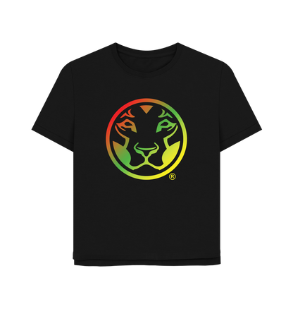 Black Printed T-shirt Front