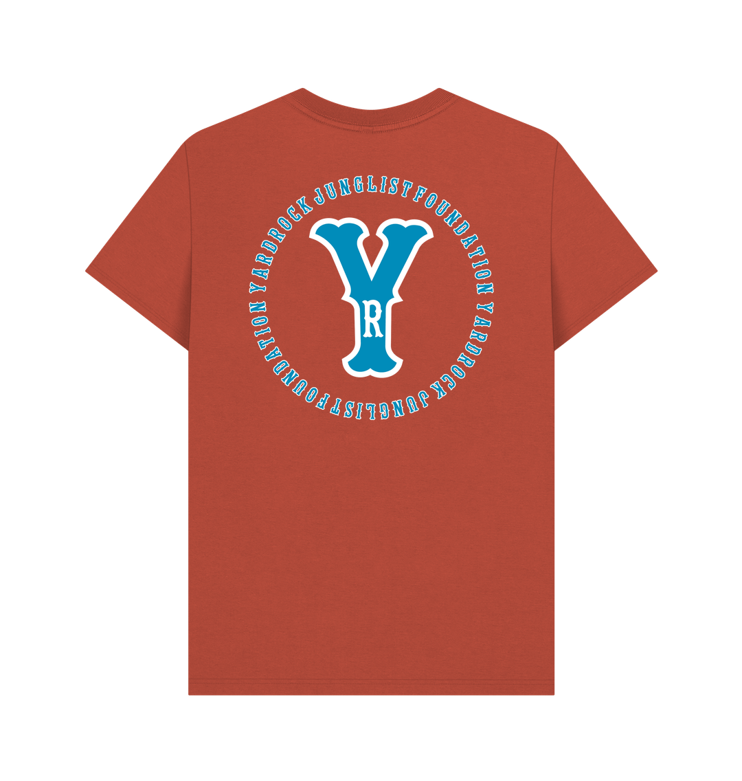 YR Vintage Sky and White Front and Back Tee