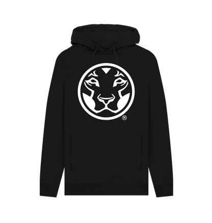 Black Printed Hoody Front
