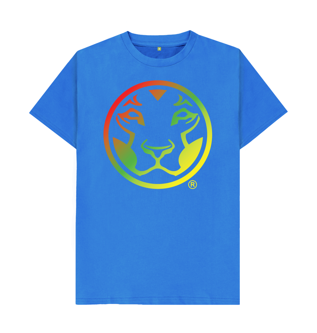 Bright Blue Printed T-shirt Front