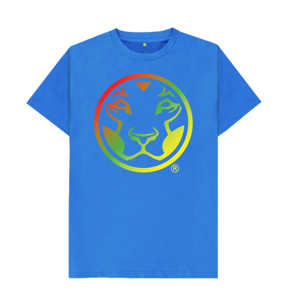 Bright Blue Printed T-shirt Front