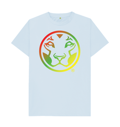 Sky Blue Printed T-shirt Front