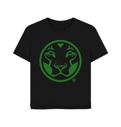 Black Printed T-shirt Front