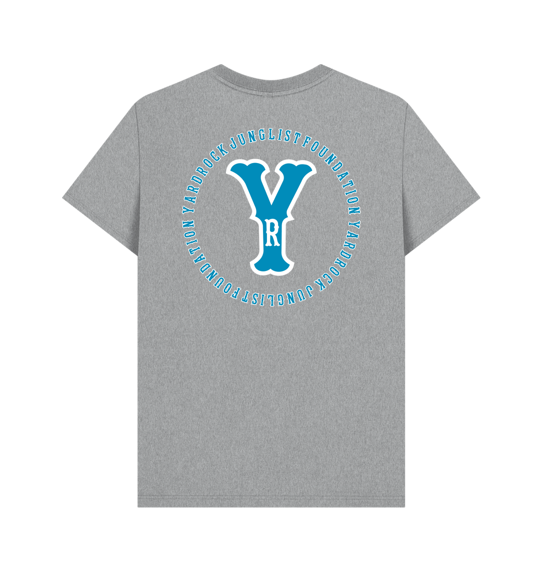 YR Vintage Sky and White Front and Back Tee