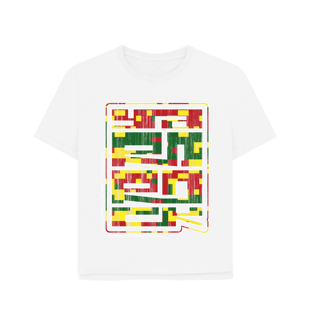 White Printed T-shirt Front