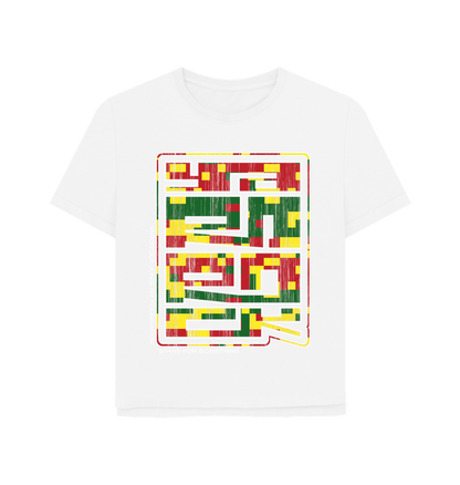 White Printed T-shirt Front