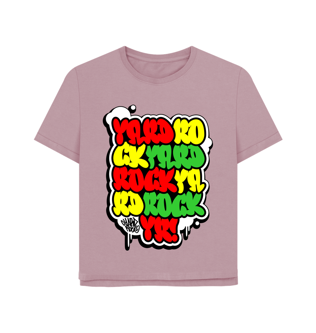 Mauve Yardrock Bombsquad Relaxed Fit Women's T-Shirt
