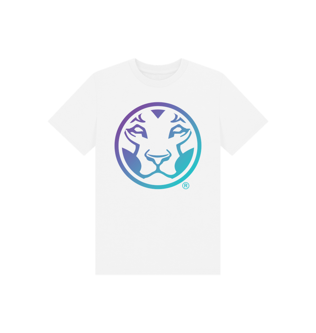 White Printed Kids T-Shirt Front