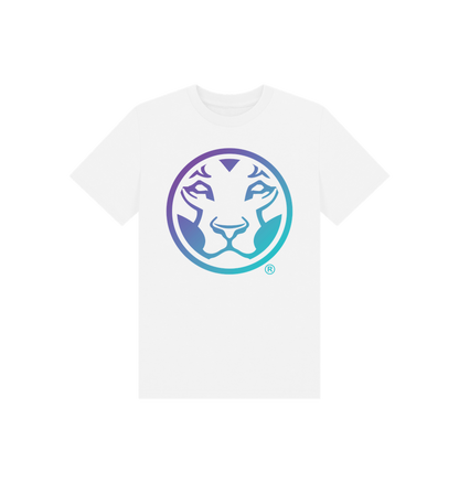 White Printed Kids T-Shirt Front