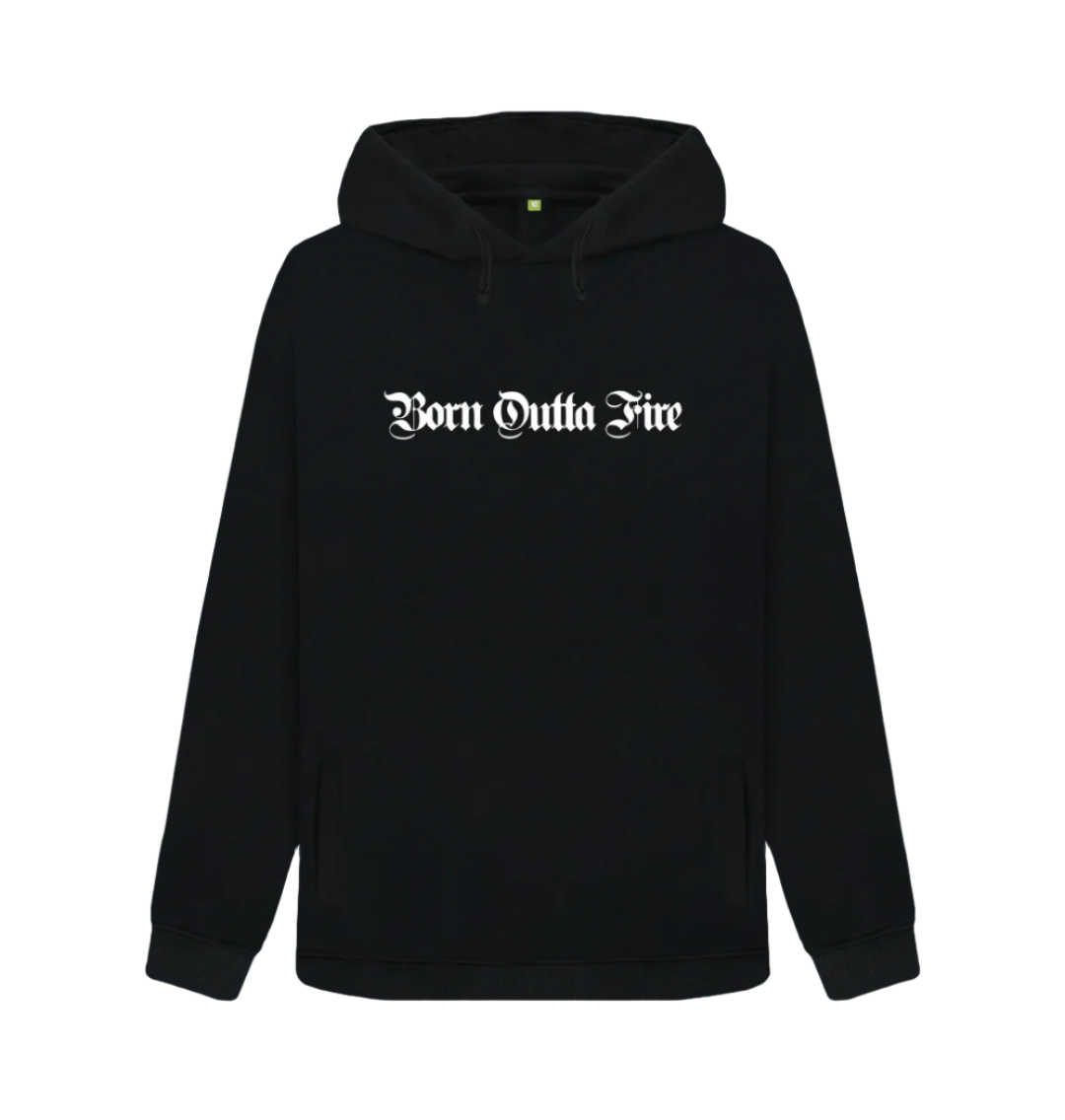 Black Born Outta Fire Women's Pullover Hoody