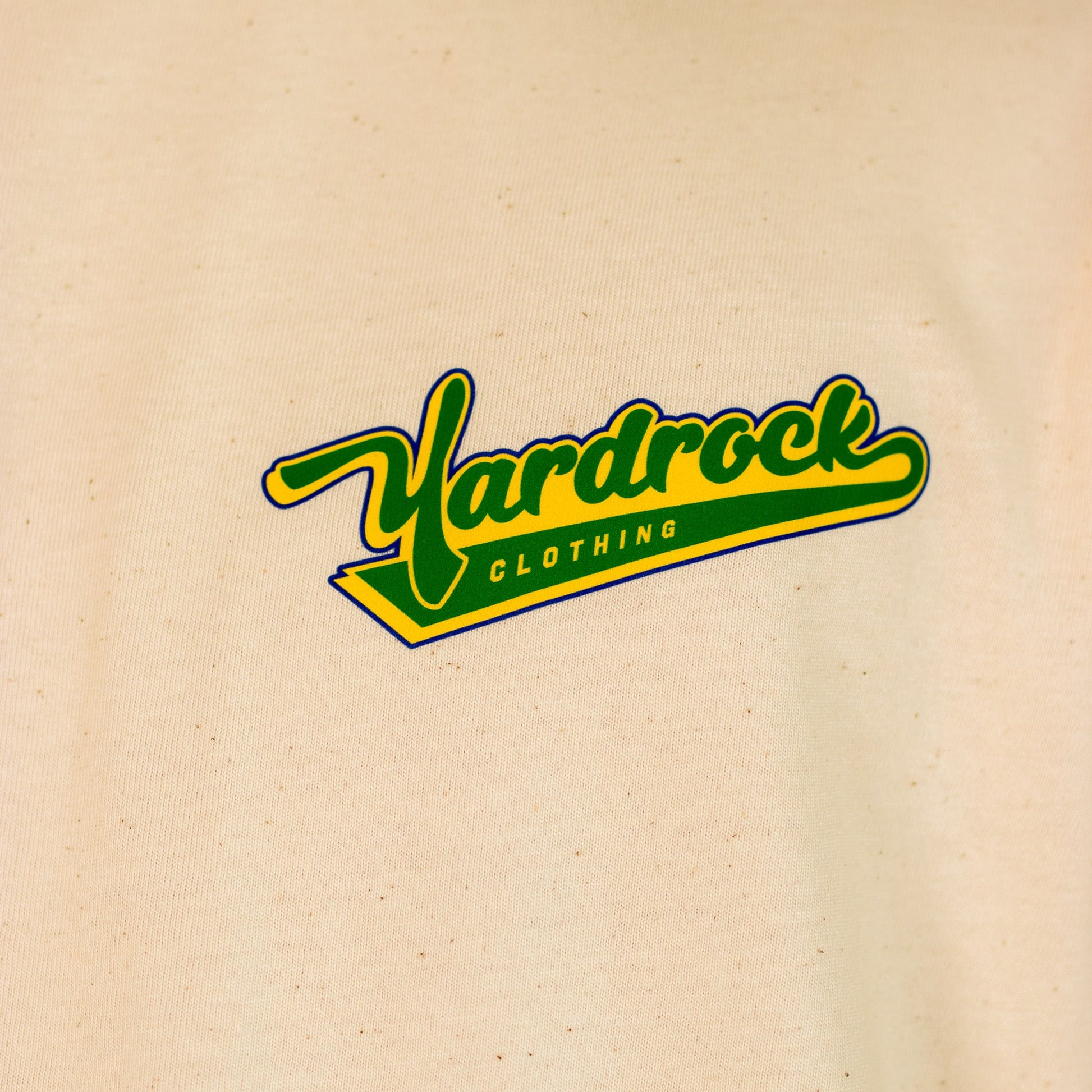 Yardrock Swoosh Front Print on Natural dye t shirt