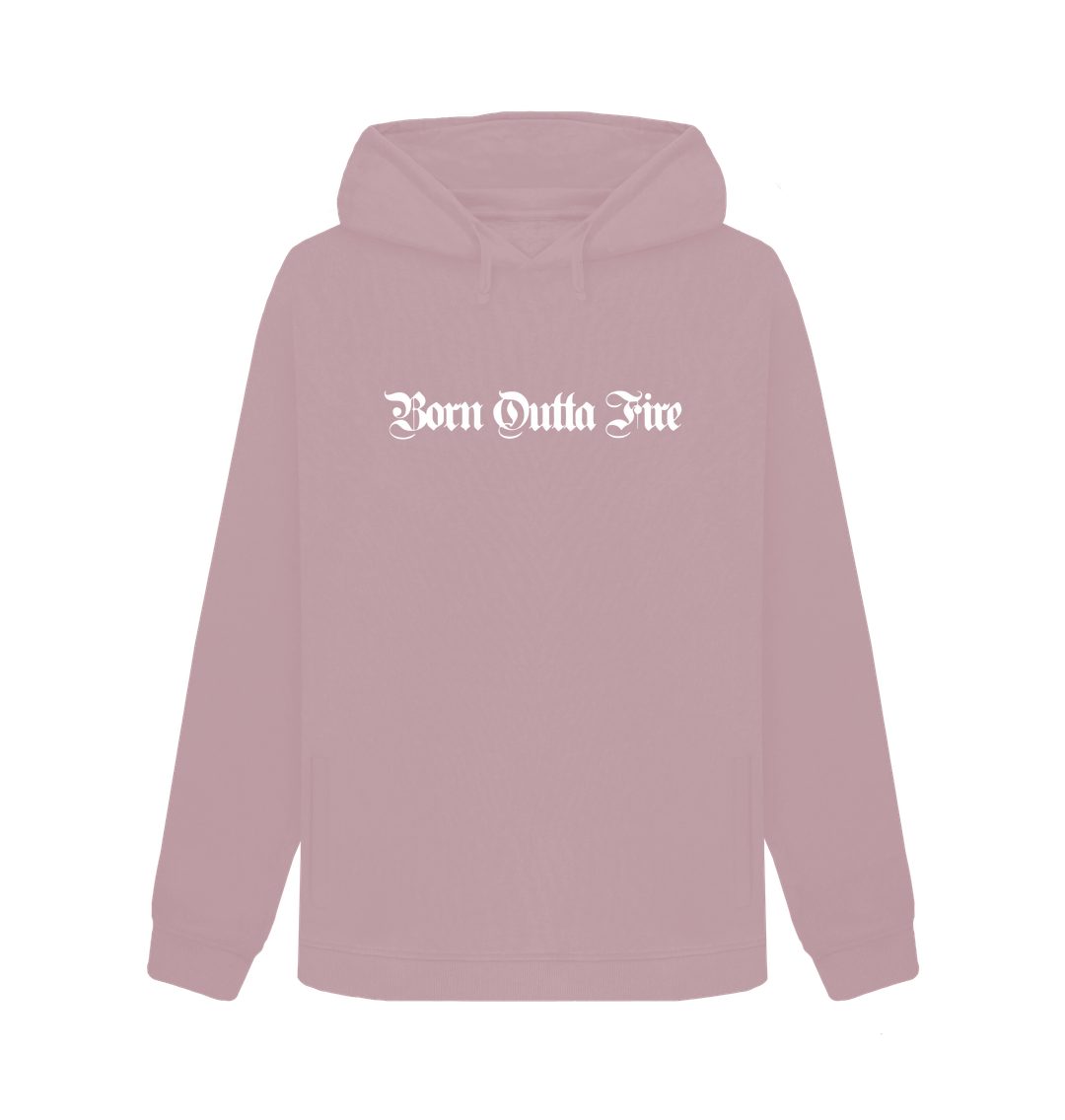 Mauve Printed Hoody Front