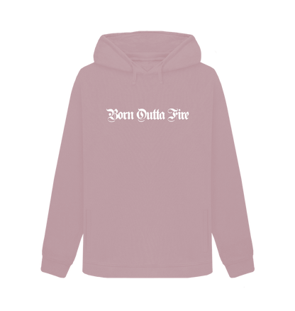 Mauve Printed Hoody Front
