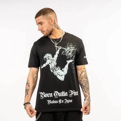 Vulcan The God of Fire Black T Shirt