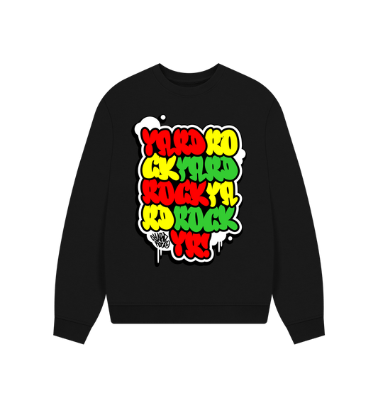 Black Yardrock BombSquad Oversized Women's Sweatshirt