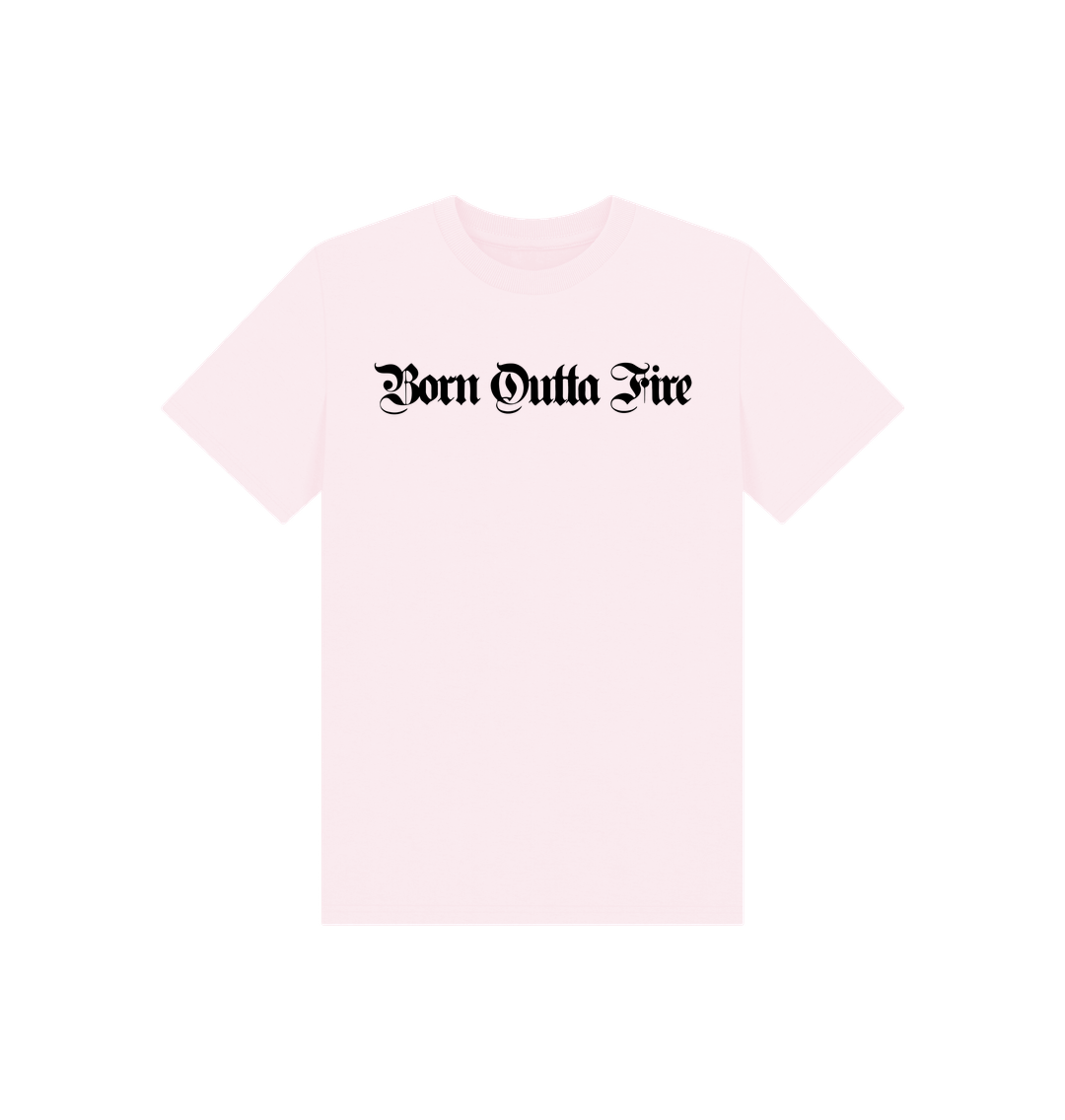 Pink Printed Kids T-Shirt Front