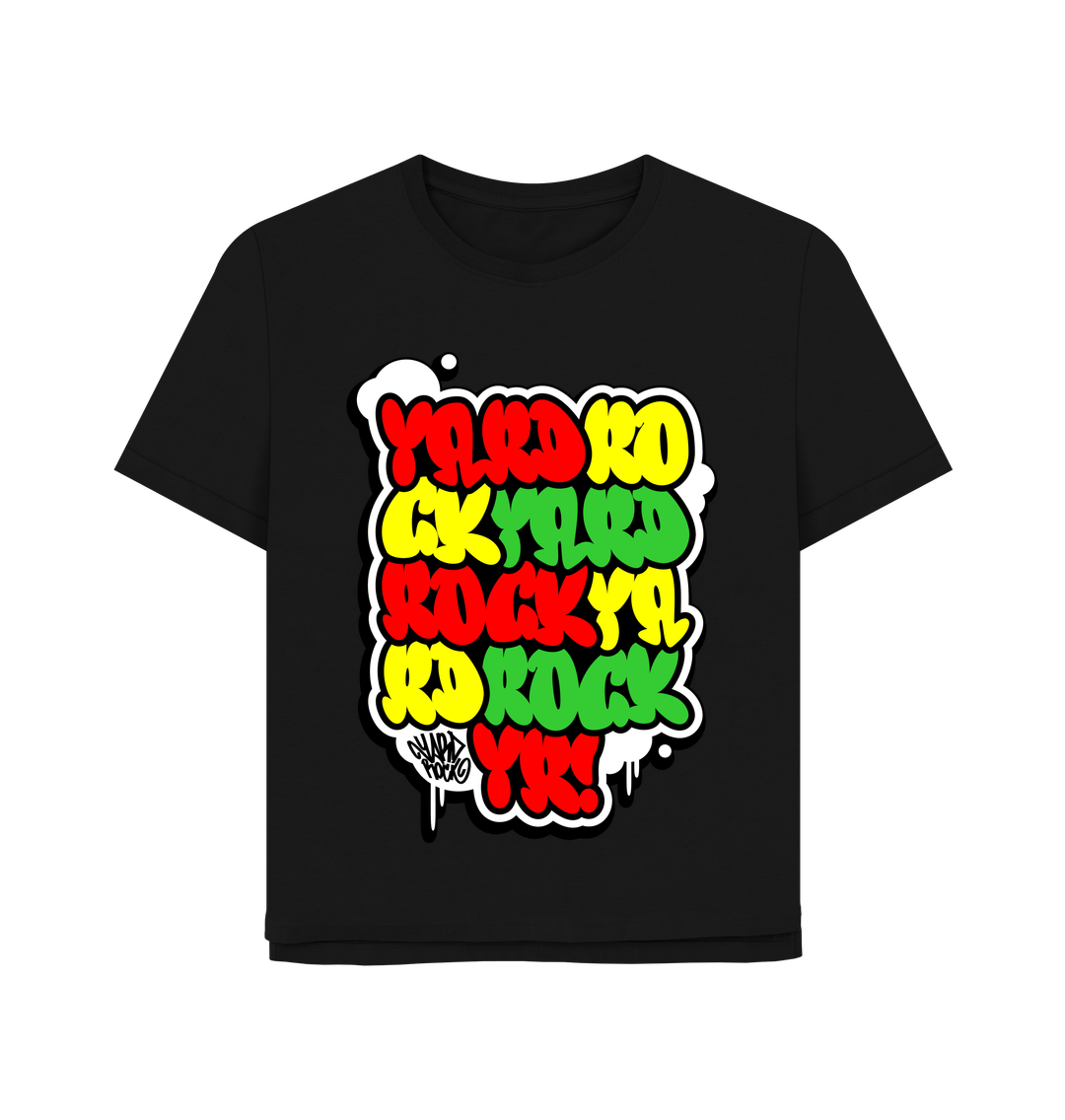 Black Yardrock Bombsquad Relaxed Fit Women's T-Shirt