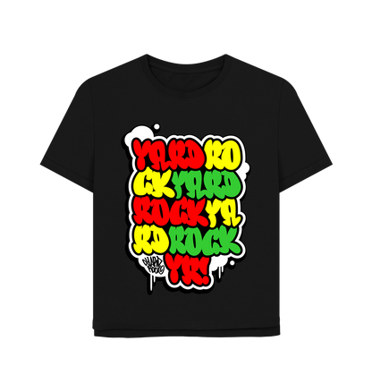 Black Printed T-shirt Front