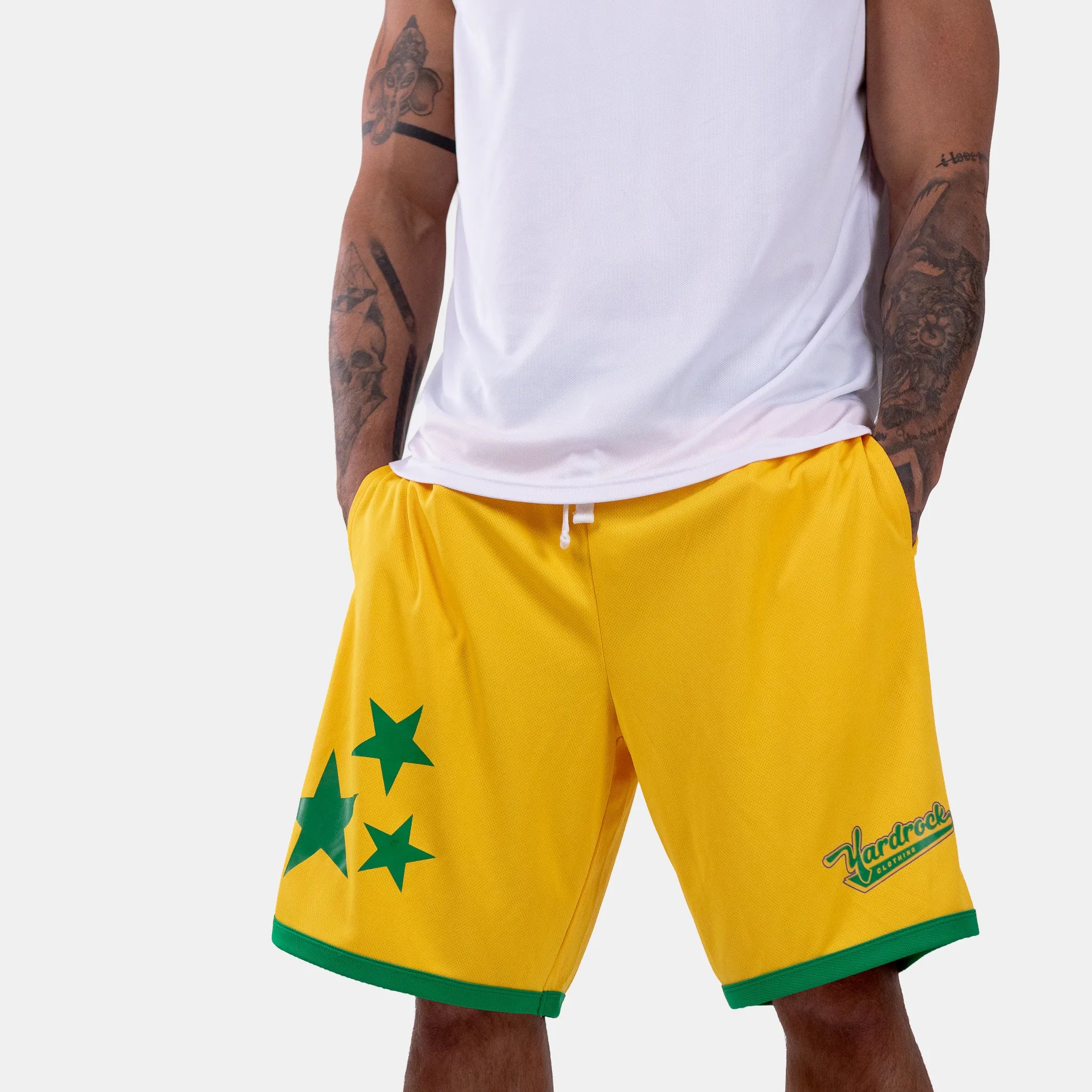 Yardrock Basketball Shorts - Yellow/Green